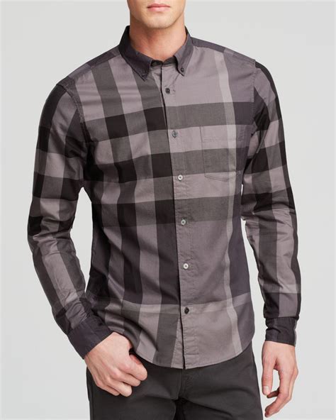 button down burberry shirt|Burberry button down shirt men.